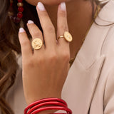 Bracelet Bouddhiste épais - Rouge clair