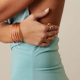 Bracelet Bouddhiste Ikita Sunglow - Lot de 5 joncs fins