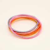Bracelet Bouddhiste Ikita Sunset - Lot de 5 joncs fins