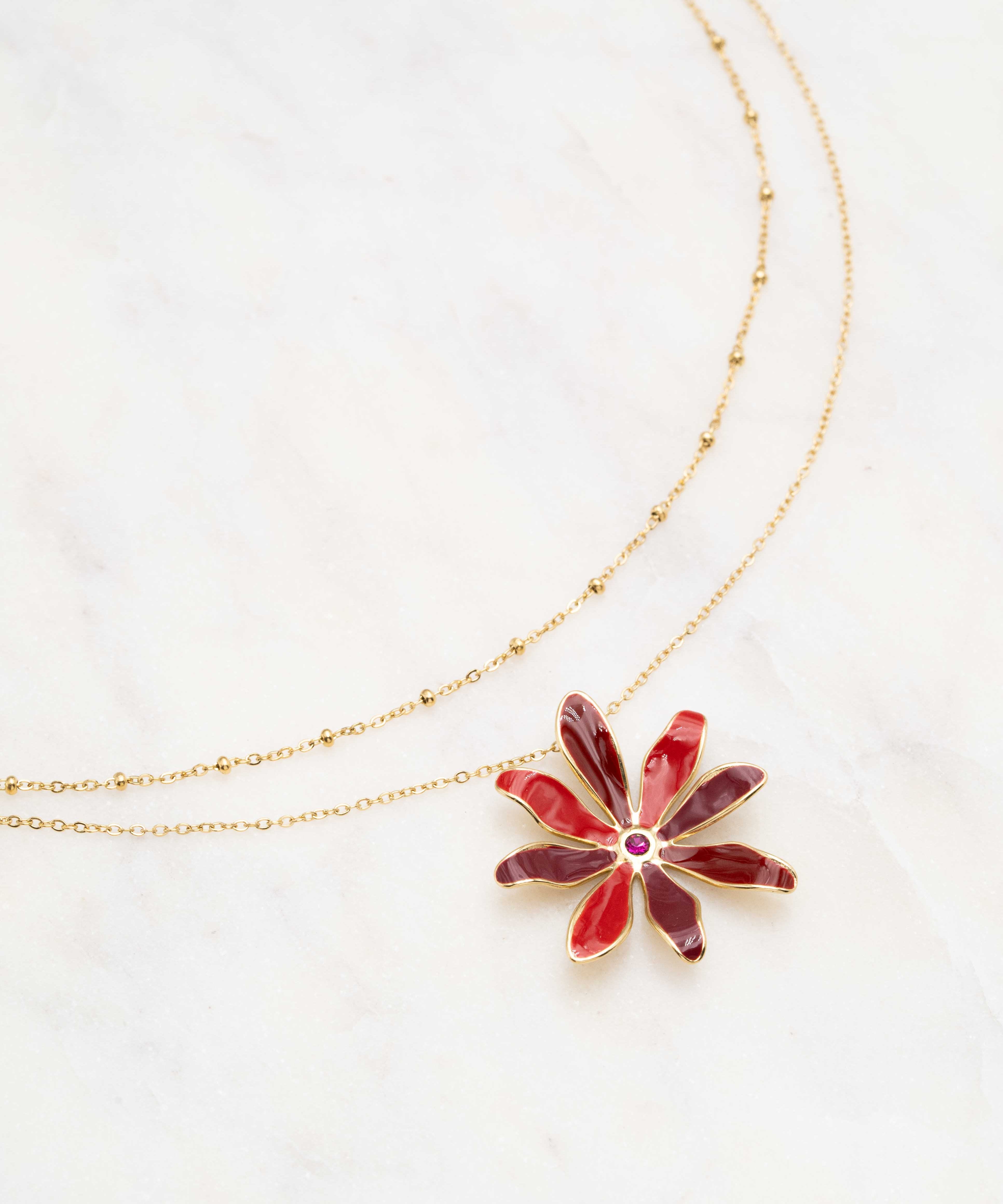 Collier Ikita Paris - Blomst MULTIRANGS