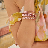 Bracelet Bouddhiste Tressé  - Rose Gold