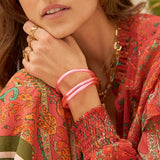 Bracelet Bouddhiste épais - Rose