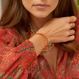 Bracelet Bouddhiste fin - Orange