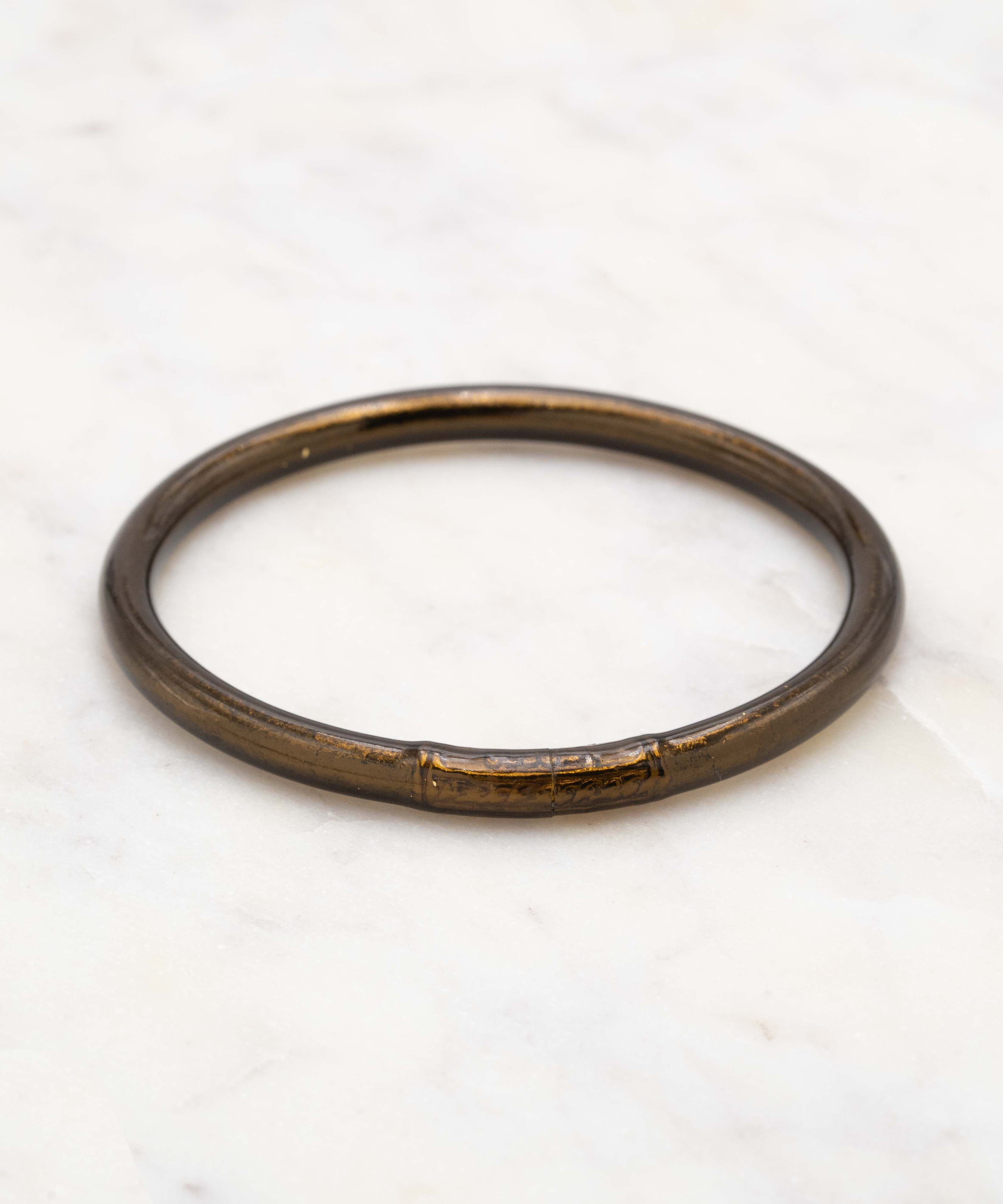 Bracelet Bouddhiste épais - Dark chocolate