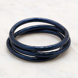 Bracelet Bouddhiste épais - Bleu nuit