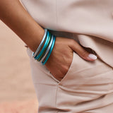 Bracelet Bouddhiste Rainbow Ikita Lot de 5 - Bleu