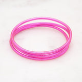 Bracelet Bouddhiste fin - Fuchsia