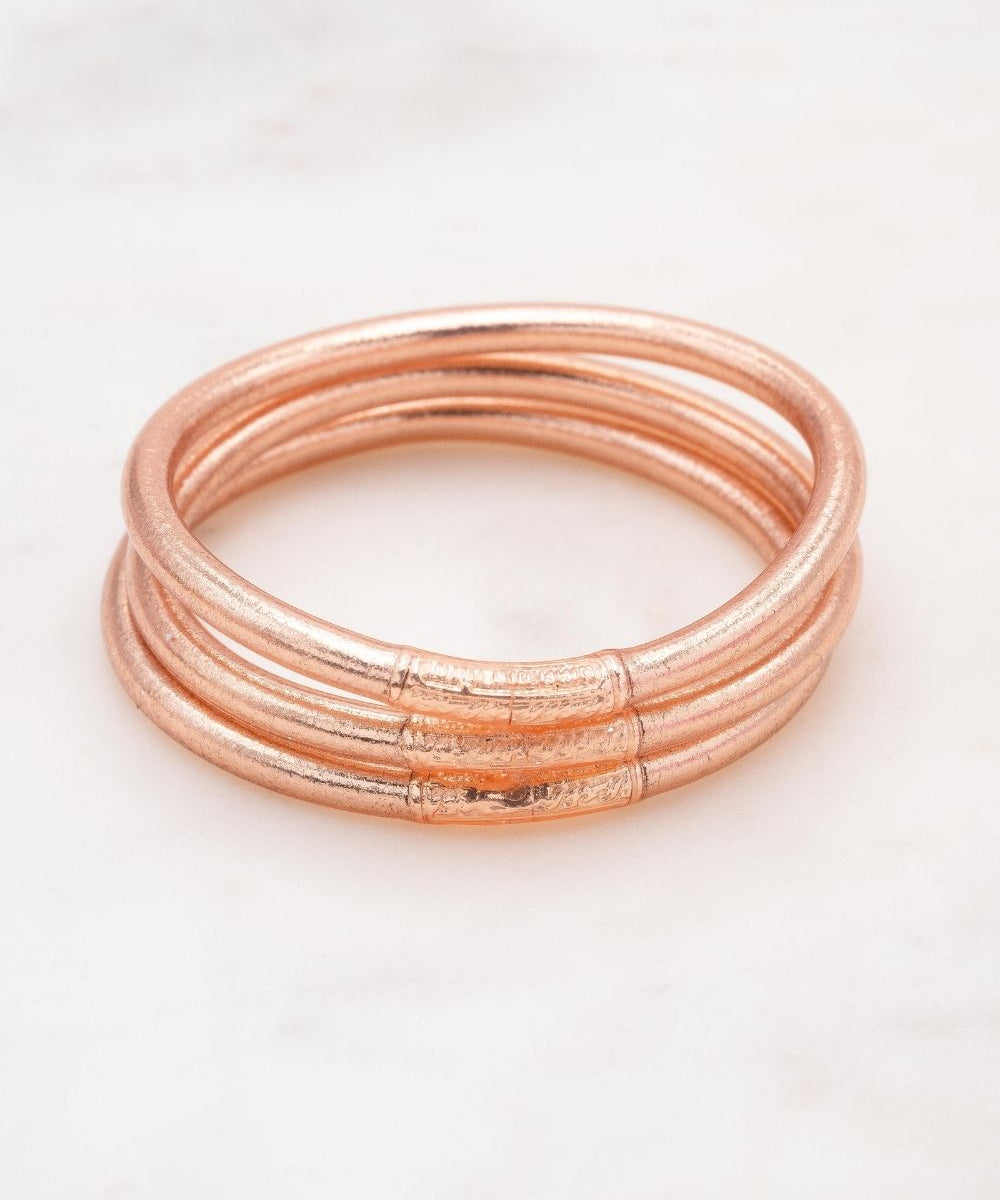 Bracelet Bouddhiste épais - Champagne