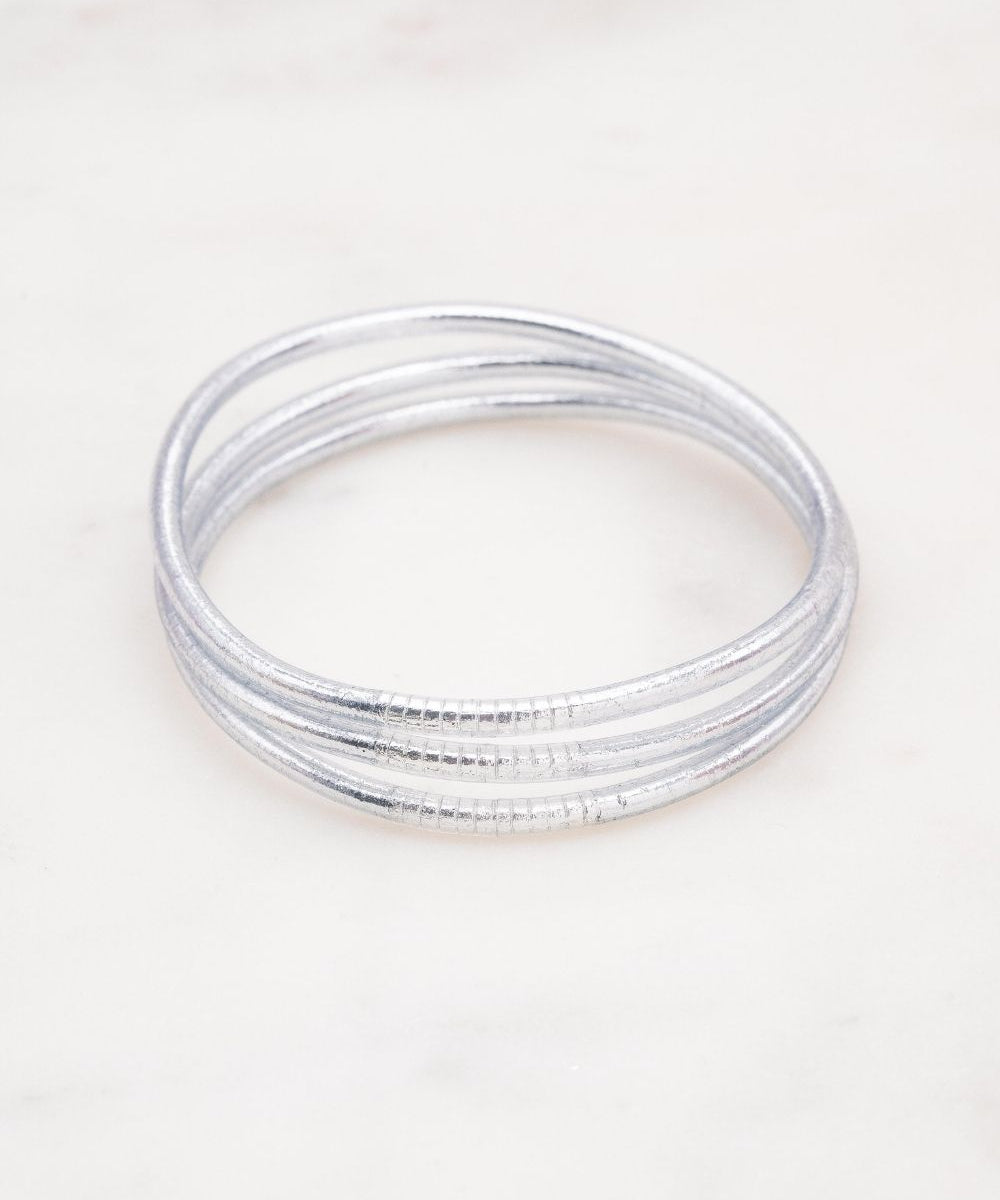 Bracelet Bouddhiste fin - Argenté