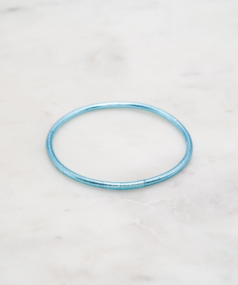 Bracelet Bouddhiste fin - Bleu ciel