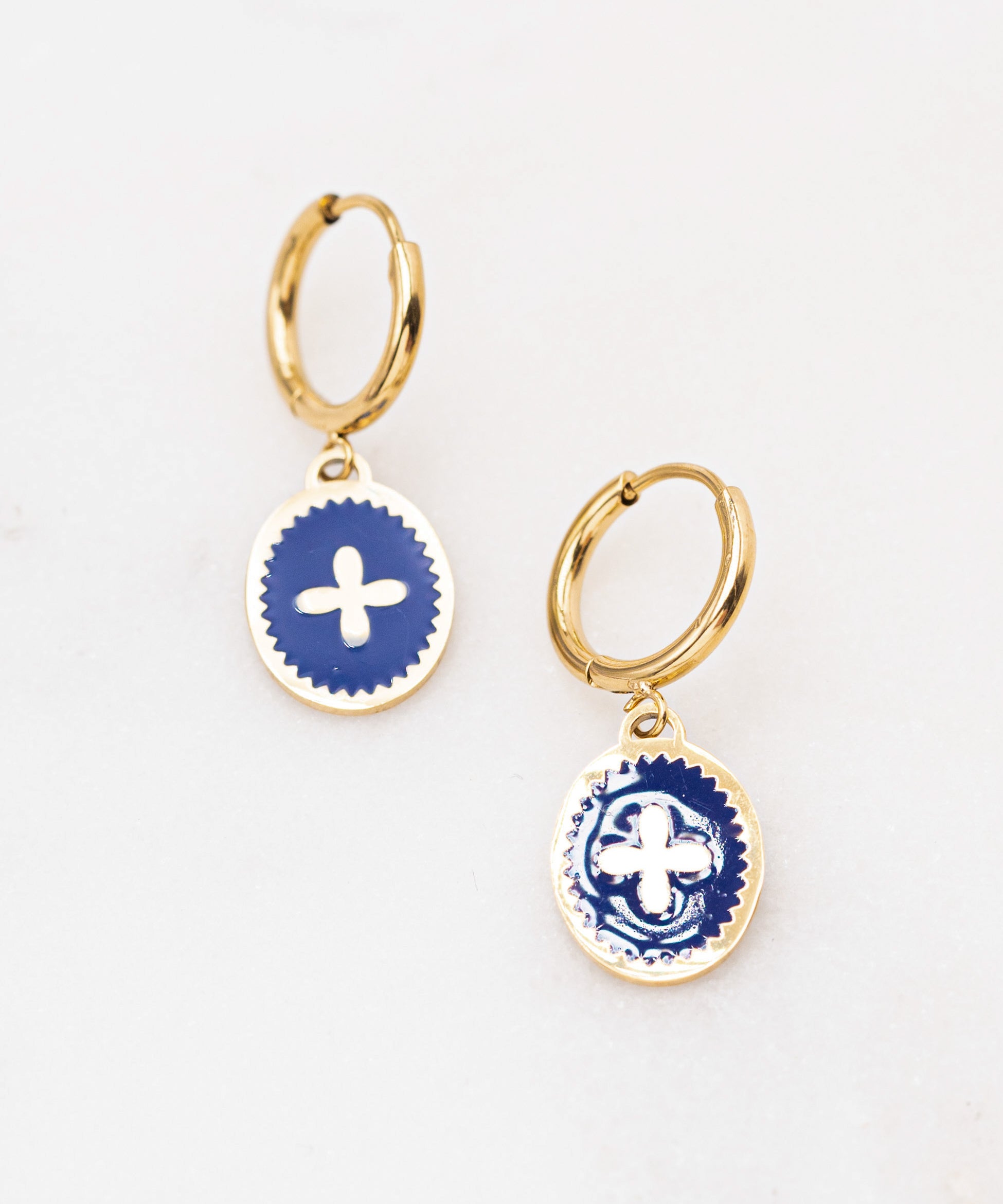 Boucles Ikita Paris - mini Croix