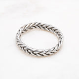 Bracelet Bouddhiste Tressé  - Dark silver