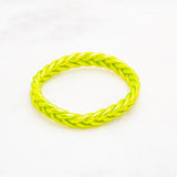 Bracelet Bouddhiste Tressé  - Jaune Lime fluo