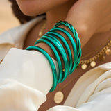 Bracelet Bouddhiste torsadé - Vert